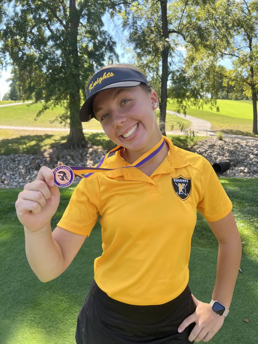 GolfFhn's tweet photo. *Late post
Knight competed in the Woods Fort Invitational last Thursday. Addyson Brenner took home 13th overall with a score of 88. https://t.co/HLfg8RyhpJ