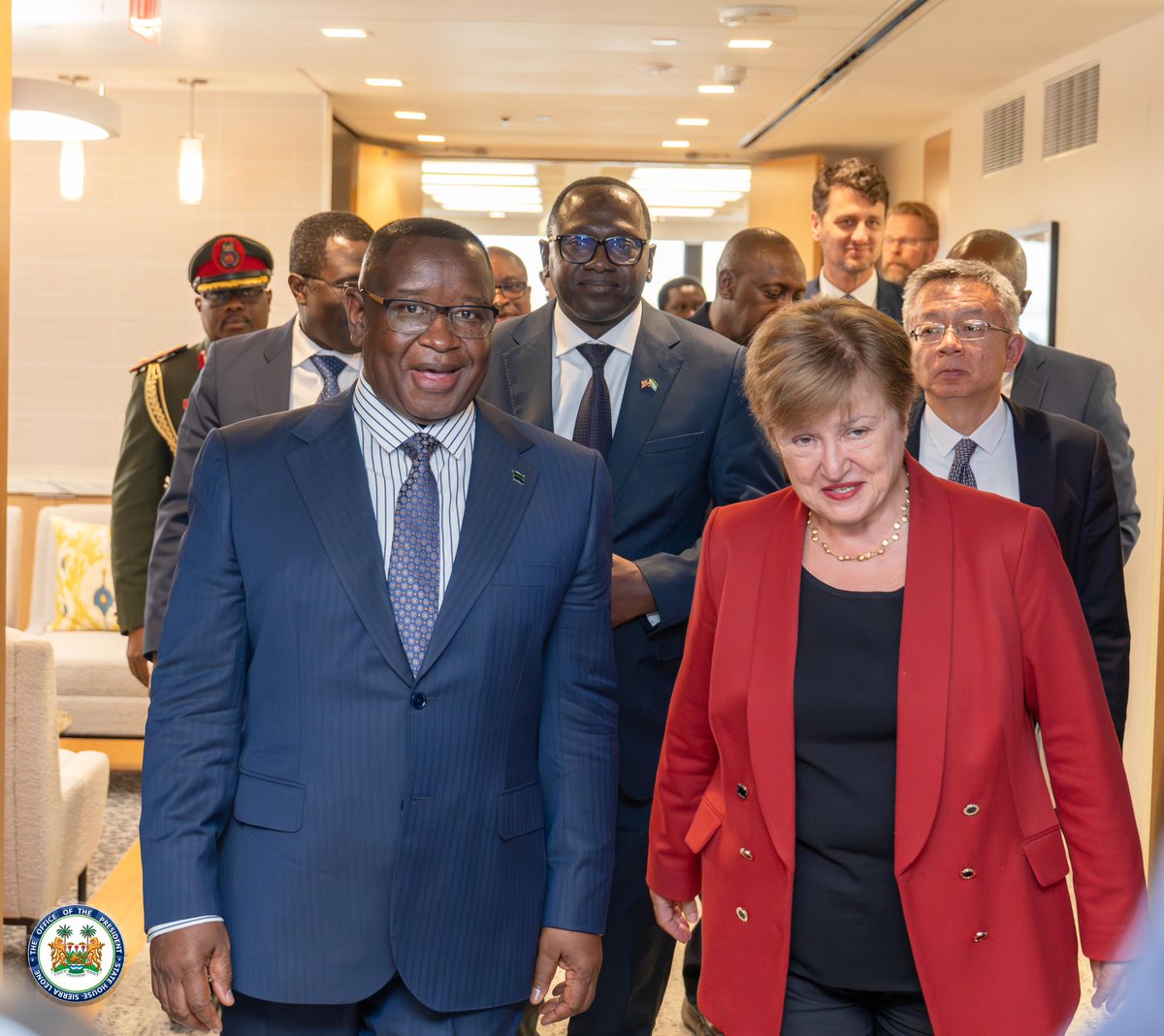 World Bank President and IMF Managing Director Praise President Julius Maada Bio’s Leadership in Sierra Leone

Washington, USA, September 29, 2025 – His Excellency President Julius Maada Bio has received commendations for the significant economic advancements achieved in Sierra
