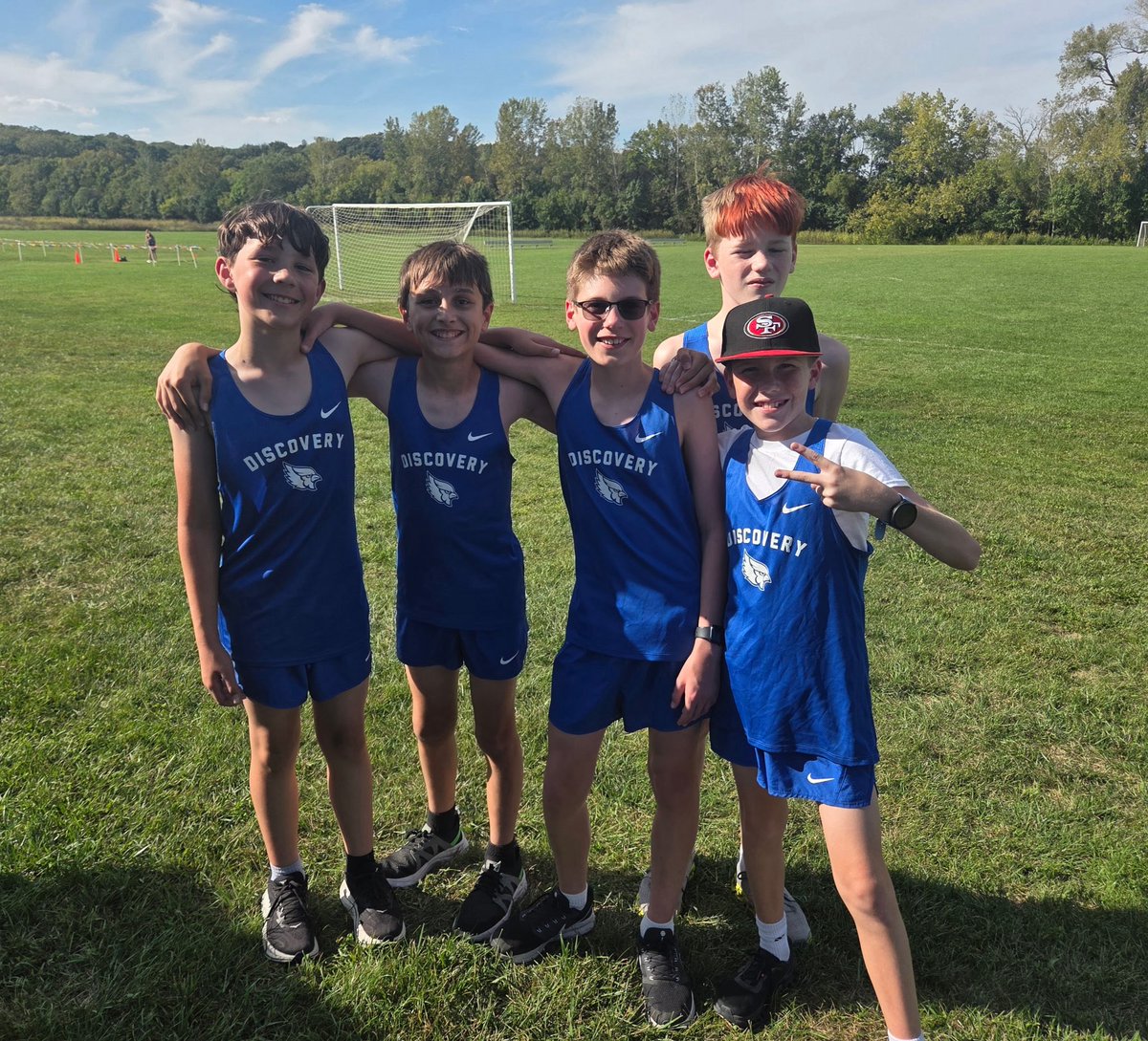 dmsbluejays's tweet photo. Cross Country had a meet this afternoon! Great job, athletes! #DMSLeads #DestinationDMS https://t.co/k5cK4XheIq