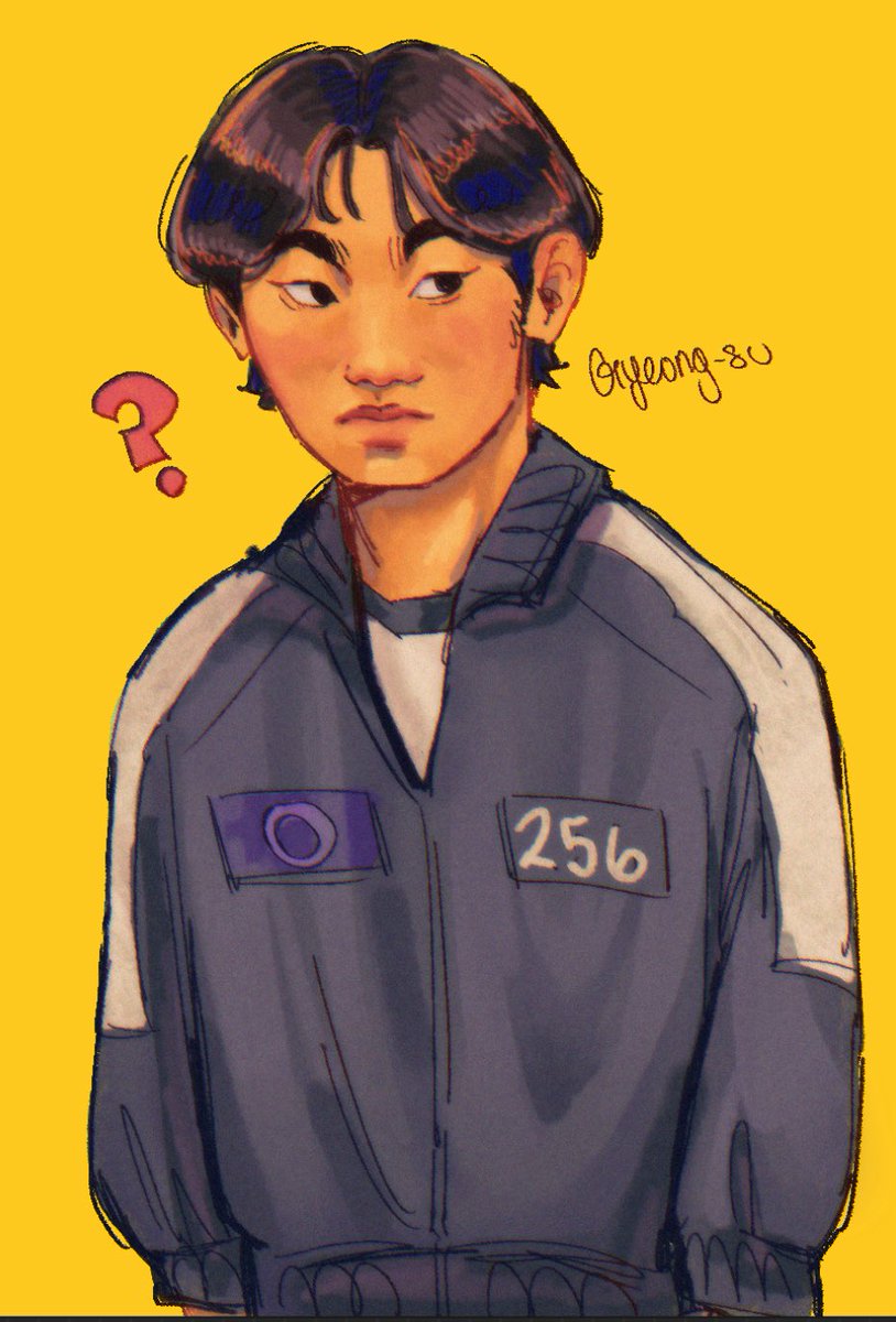 trxybarnxs's tweet image. Gyeongsu is unsure about the new procreate update

#player256 #SquidGame2