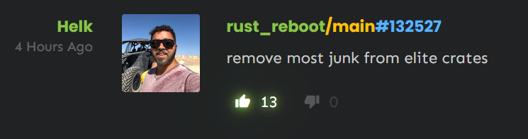 Junk getting removed from elite crates #Rust