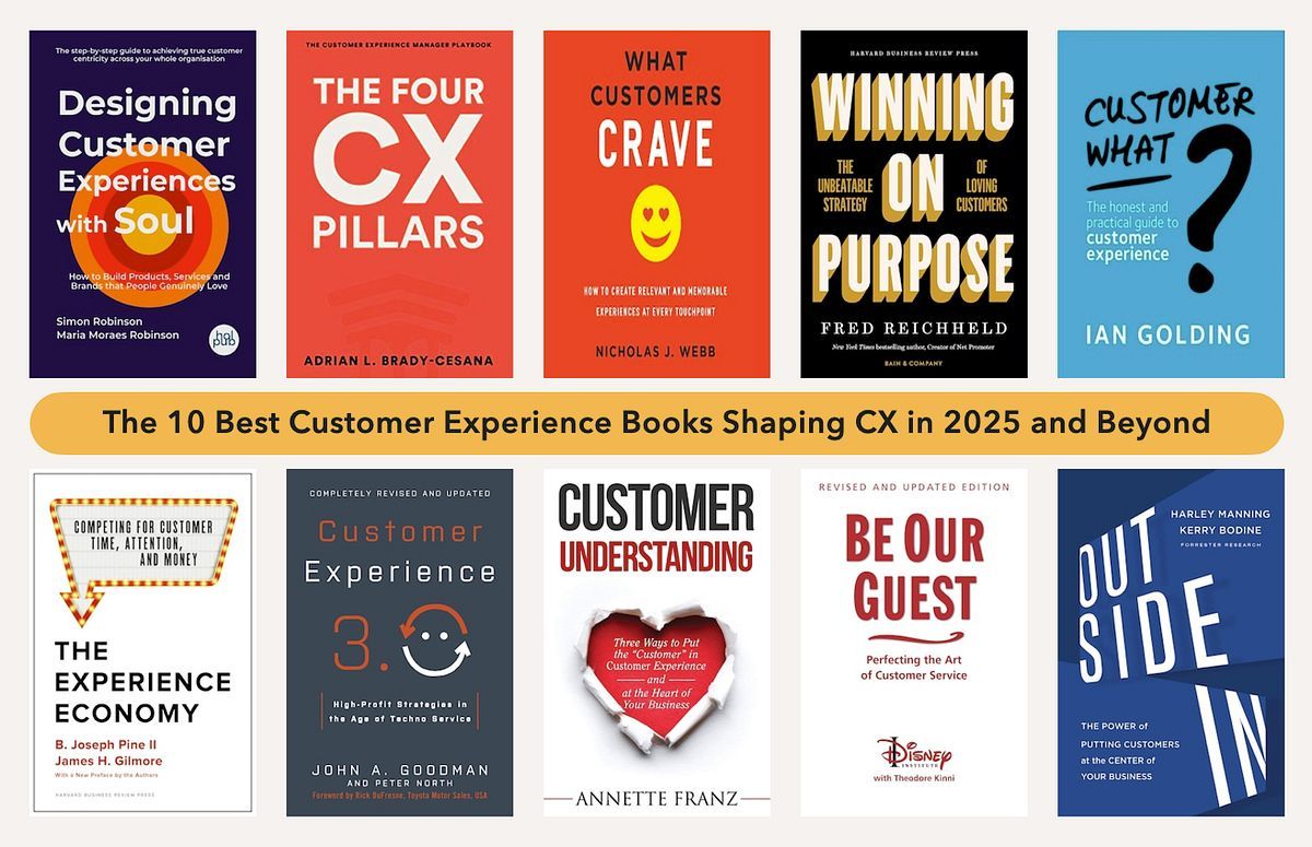 annettefranz's tweet photo. The 10 Best Customer Experience Books Shaping CX in 2025 and Beyond https://t.co/GDfJ3vlKth Thanks for including Customer Understanding! #customerexperience #cx #cxdesign #customerunderstanding https://t.co/dyH0bdK3CO