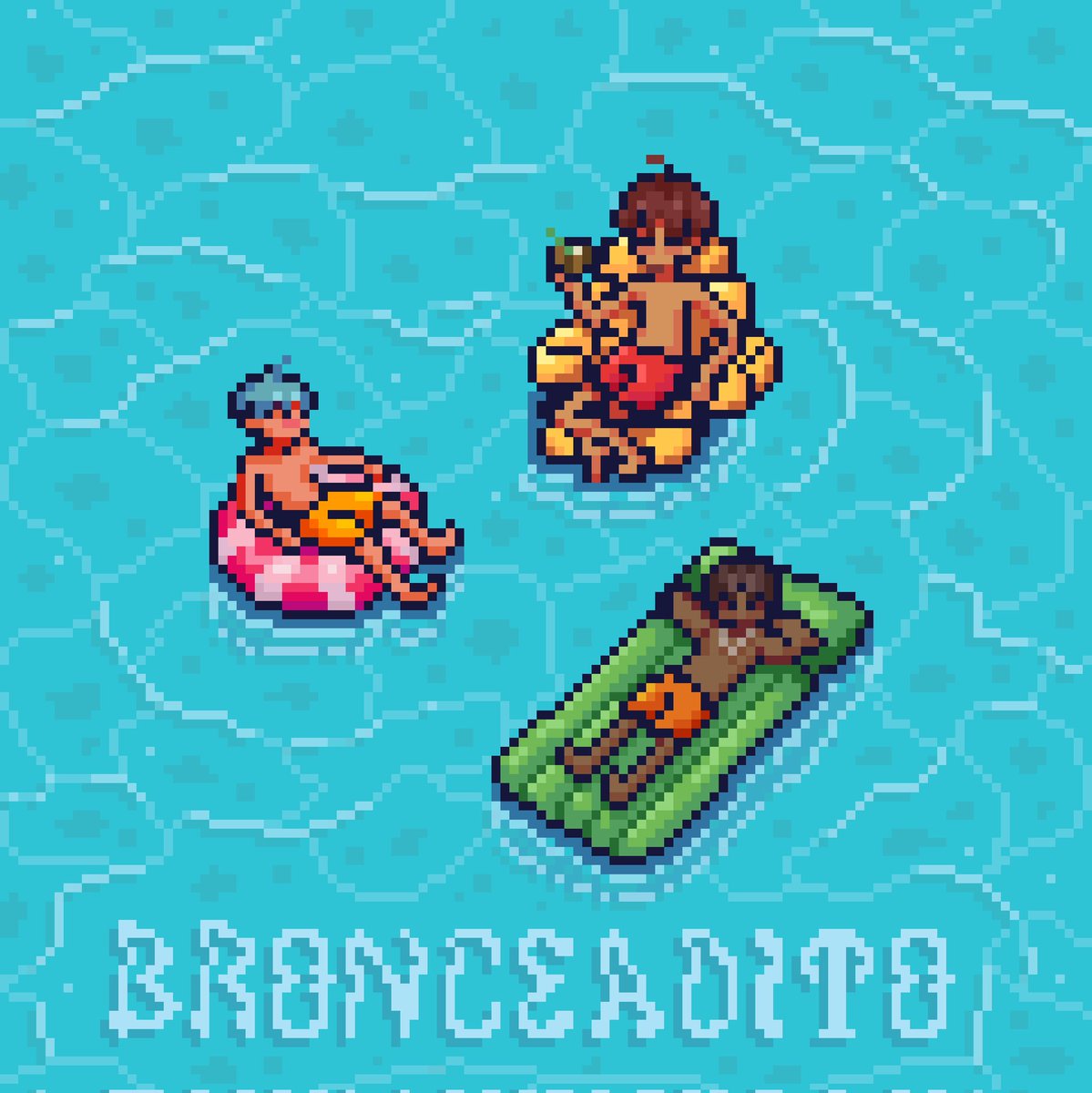 ─ new service !!
[CUSTOM PIXEL ARTS] 

★ for personal use or album covers!
★ examples made for lil kin on spotify

available on VGen now!
🔗 link below

#VGen #VGenComm