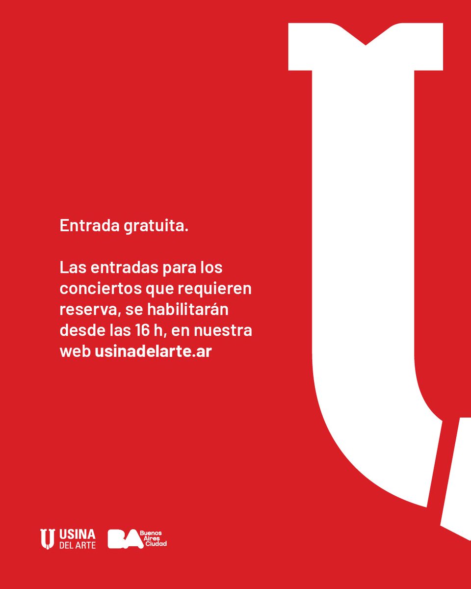 UsinadelArte's tweet photo. Las entradas para los conciertos que requieren reserva, se habilitarán desde las 16 h, en nuestra web: https://t.co/LeOzttRv8L https://t.co/ojmi3j2Gac