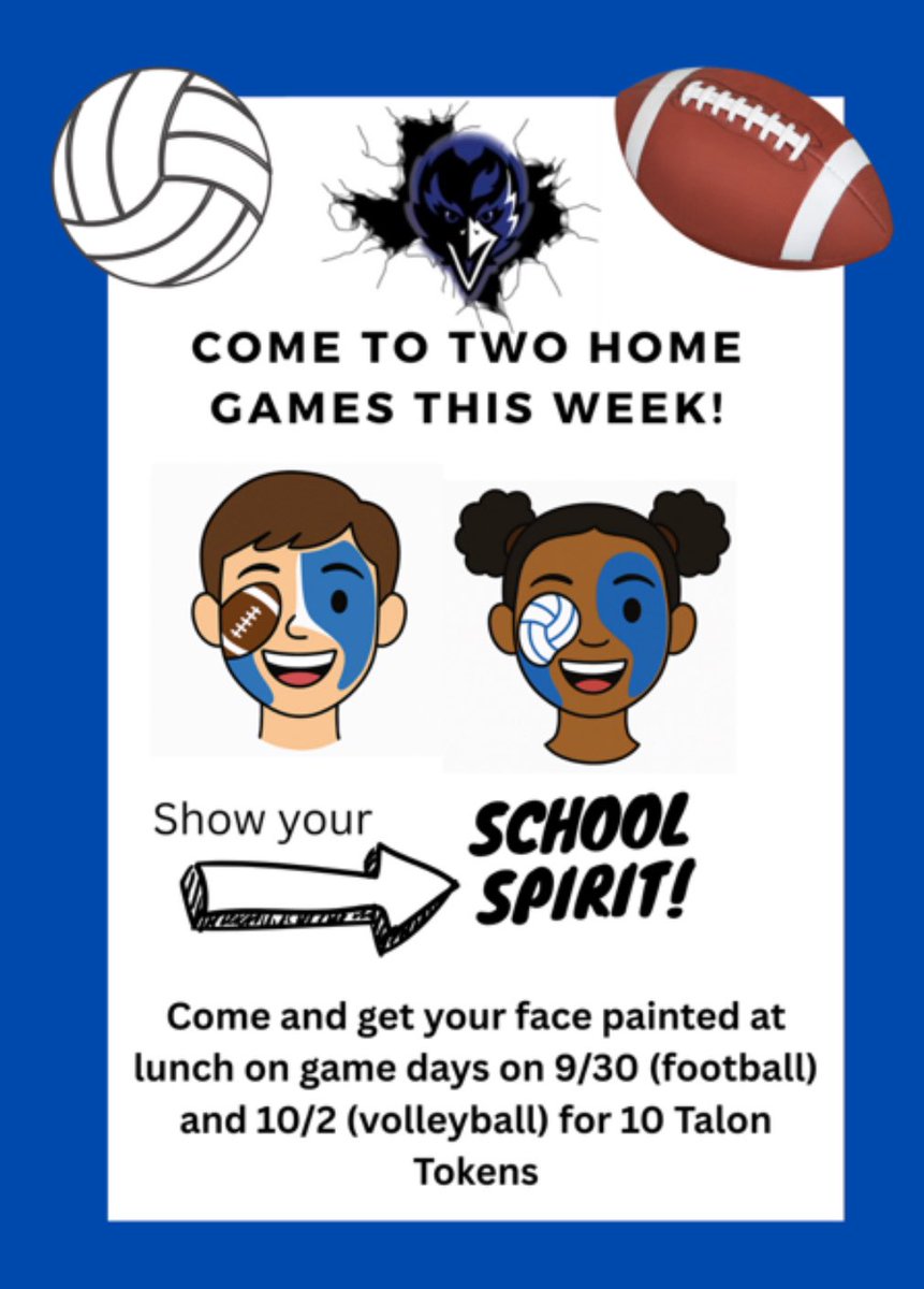 Get ready, Ravens! TWO chances this week to cheer on YOUR Raven Athletes at The Nest! 💙🖤