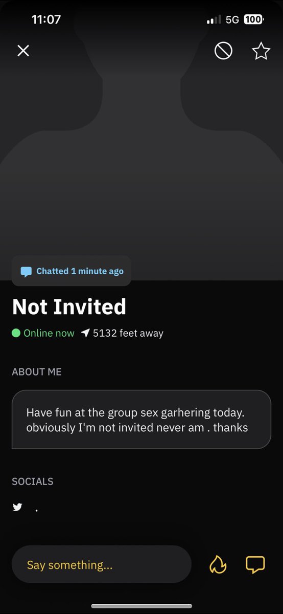 My Grindr profile