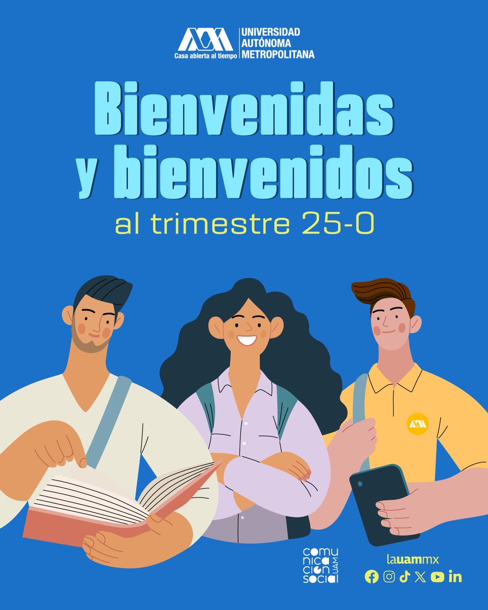 ✨ ¡La UAM te da la bienvenida! 🎓💚
Estamos listos para recibirte en un ambiente de excelencia, inclusión, paz y seguridad 🌿
Con tu esfuerzo fortalecemos esta gran comunidad 🏫

#SoyUAM #Bienvenida #UAMSegura #UAMResponsable 🐾