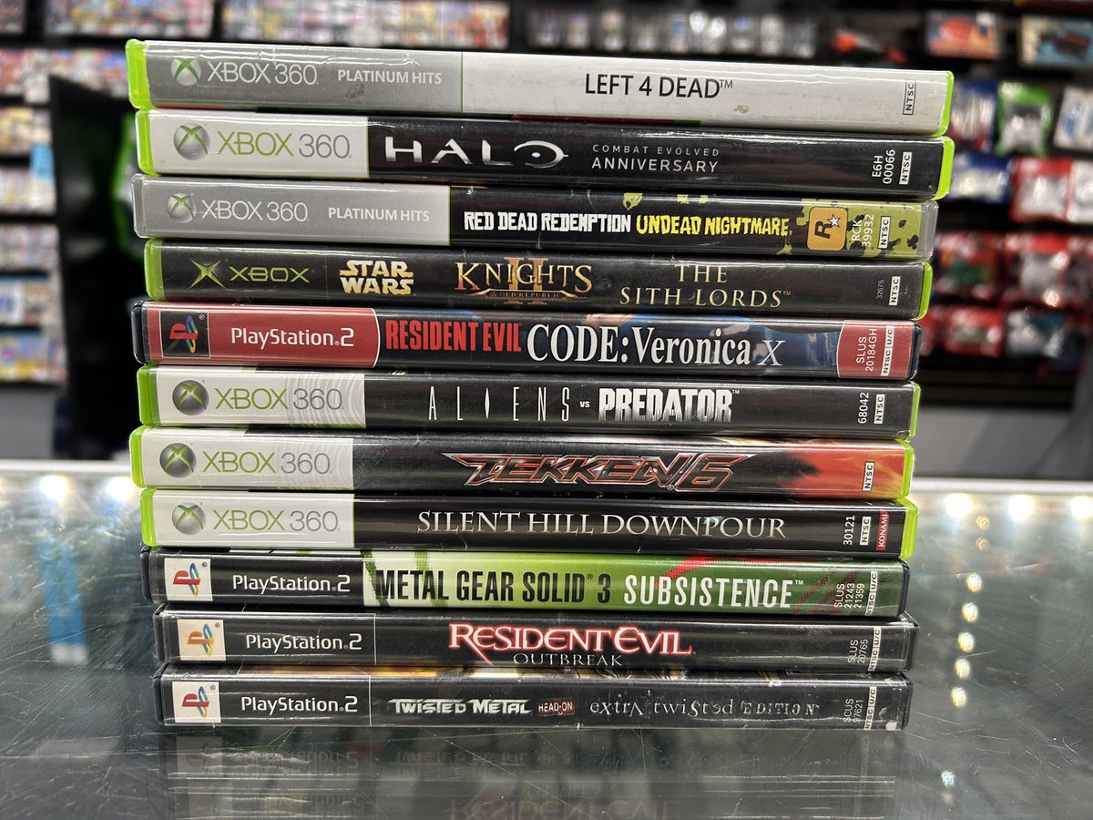 BlueShellGaming's tweet image. Hitting the shelves at BSG Bullard, we've got PS2 and Xbox 360 favorites, including Silent Hill, Halo, Red Dead, L4D, and MORE!