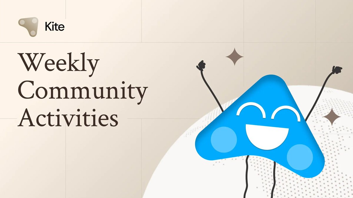 GM GKiters.

Get ready for a fun-packed week with these activities. 👇

✍️ Kite AI Phrase Game with Kite Flyers
📅 29 Sep 2025, 15:00 UTC

🌍 Kite AI Capitol Quest with Kite Flyers
📅 30 Sep 2025, 14:00 UTC

🎲 Kite AI Poker Night
📅 1 Oct 2025, 15:00 UTC

🍀 Kite AI Crossword