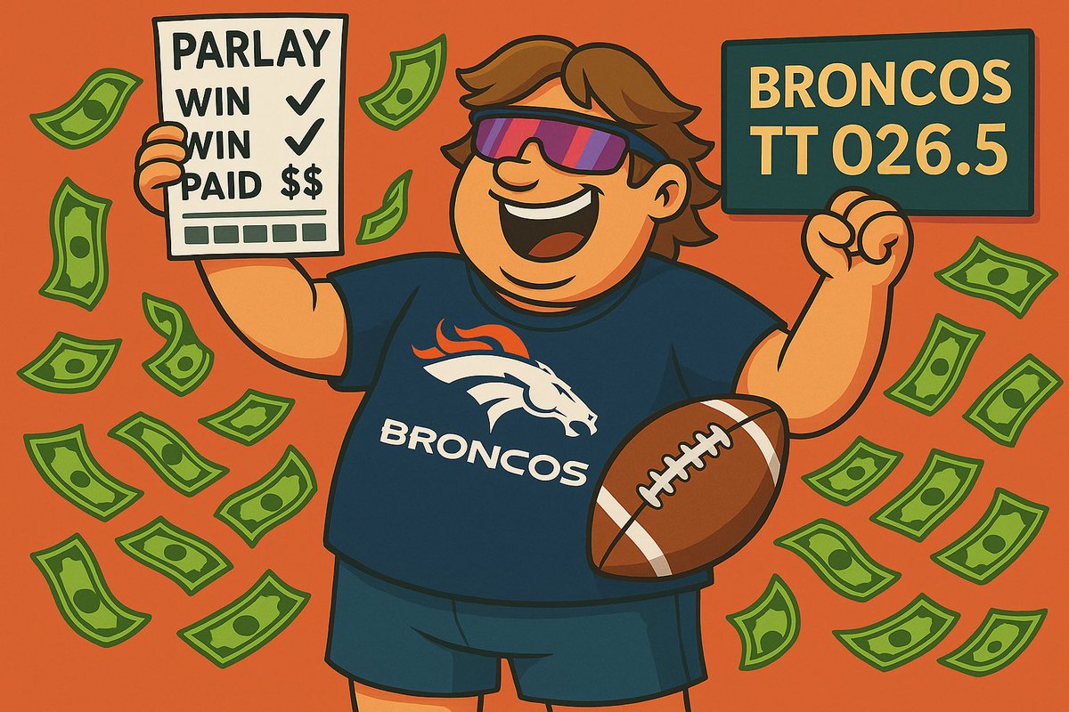 BigBellyBets1's tweet photo. The boys are rollin tonight. Give me Broncos TT over 26.5 (1.5u) https://t.co/XEVIQe6RtJ