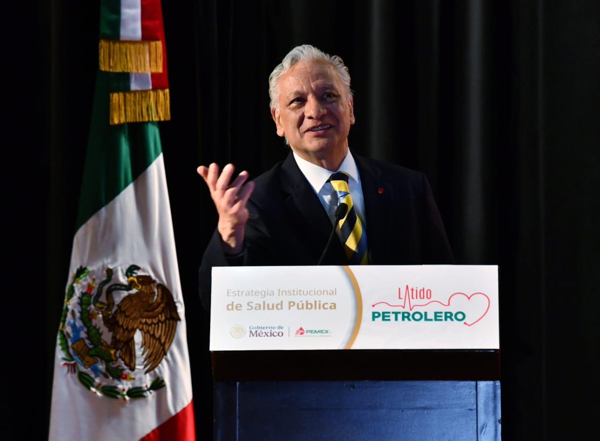 Pemex's tweet photo. En el marco del Día Mundial del Corazón, #Pemex presenta Latido Petrolero, una Estrategia Institucional de Salud Pública que impulsa el autocuidado y la importancia de pequeñas acciones que generan grandes cambios en la salud de nuestra gran familia petrolera.

En colaboración con la iniciativa HEARTS de la #OPS/#OMS y con el respaldo de la dirección de Petróleos Mexicanos, reafirmamos nuestro compromiso con la prevención, el diagnóstico temprano y el control de las enfermedades cardiometabólicas.

Cada paso que damos por nuestro bienestar nos acerca a una vida más saludable.
El corazón de Pemex, eres tú.