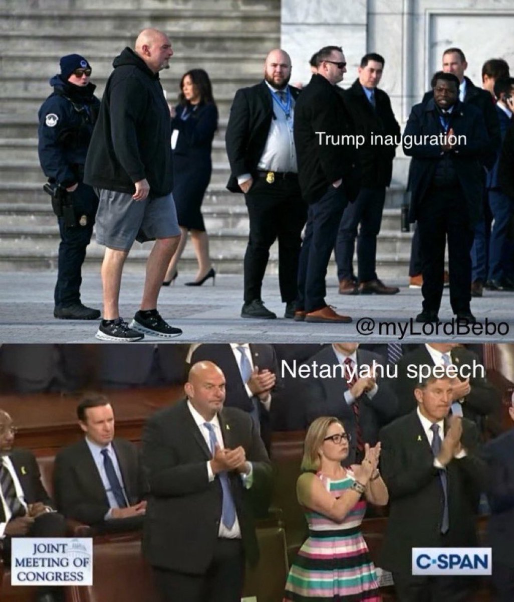 The only time fetterman wore a suit