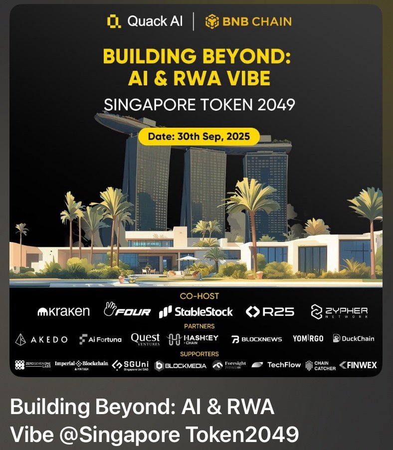 MoneyGeBNB's tweet image. 新加坡🇸🇬TOKEN2049
​集结号：在Token2049偶遇到我，请主动撩我，会随机赠送StarlinkX生态礼品，有代币、算力节点、AI戒指、月饼、随手礼🔥
​TG:@MoneyGe888
​WS:+84 865671065

@StarlinkXGlobal  @StarlinkXZH  @BNBCHAINLABS