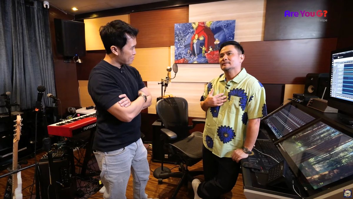 KapamilyaTFC's tweet photo. Dad jokes, hit songs, and heartfelt stories—all in one with @ogiealcasid! 🎶🥰 Catch the #ChiefOfOPM on #AreYouG with @mjfelipe, NOW STREAMING on TFC’s YouTube Channel! 📺✨

#AreYouGwithMJFelipe #AreYouGOgieAlcasid #OgieAlcasid #NanditoAko #InLab #OPM #BakitNgayonKaLang https://t.co/CIOJojEV2A