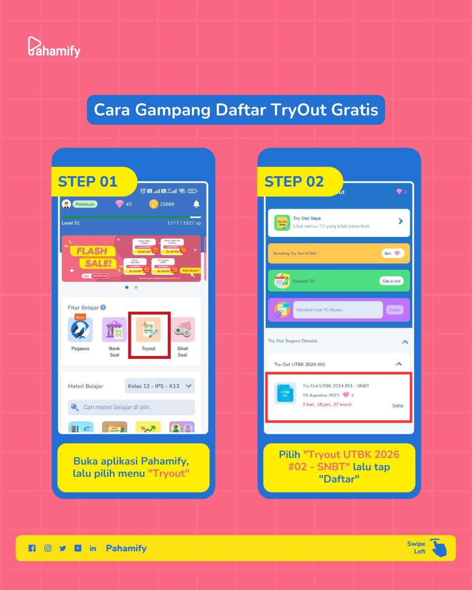 Pahamify | TO + Live Class UTBK & Ujian Mandiri tweet media
