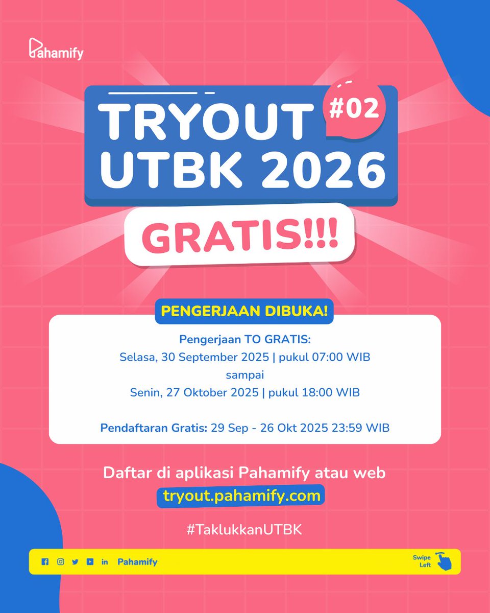 Pahamify | TO + Live Class UTBK & Ujian Mandiri tweet media