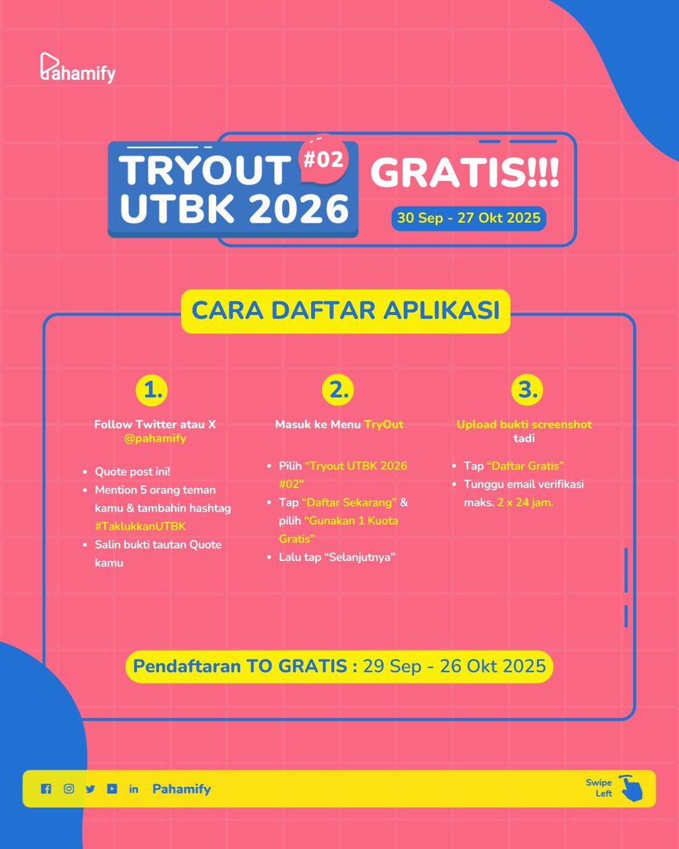 Pahamify | TO + Live Class UTBK & Ujian Mandiri tweet media