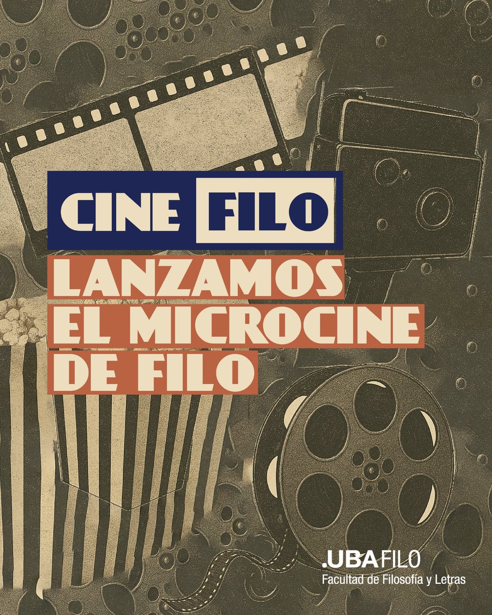¡Inauguramos nuestro microcine! 🎥 

🎬 Frente al desfinanciamiento de la educación y la cultura, abrir una sala de cine es un acto de resistencia.

📌 El viernes 3 de octubre a las 18hs será la función inaugural. 

⏩ Mirá la programación de octubre en filo.uba.ar/node/556