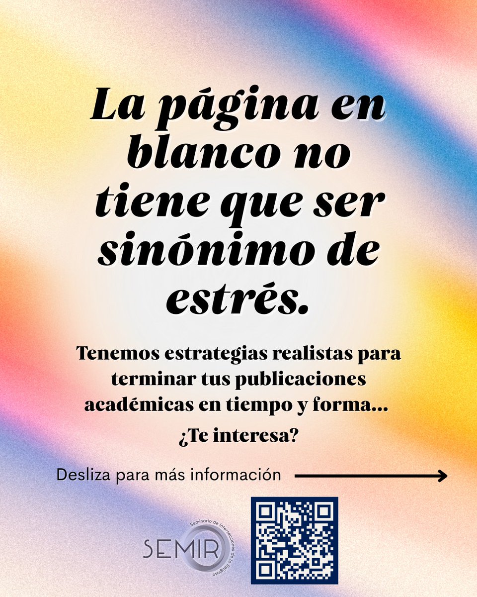 Seminario de Intersecciones de lo Religioso -SEMIR tweet media