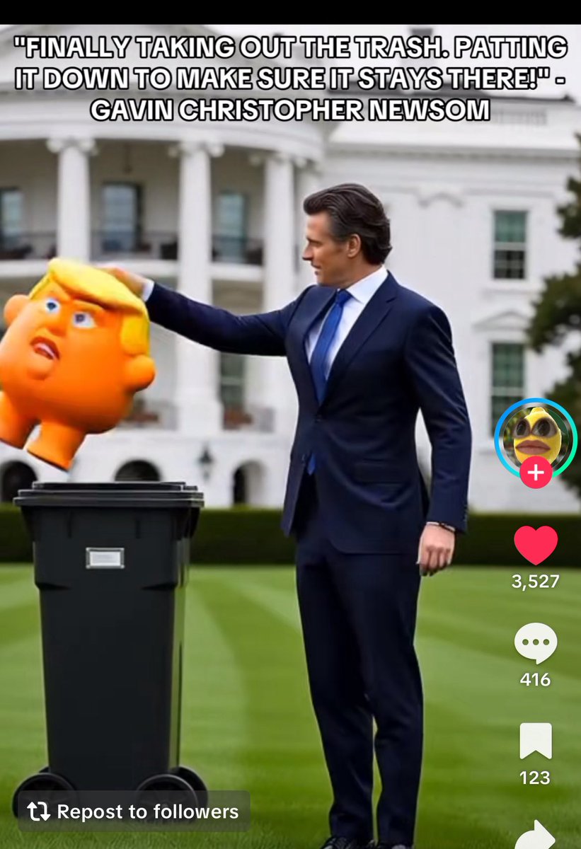 <a href="/GovPressOffice/">Governor Newsom Press Office</a> It’s Time to take out the trash and restore America!