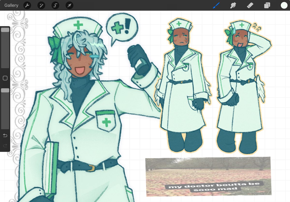 brush/color test with caretaker from #dieofdeath