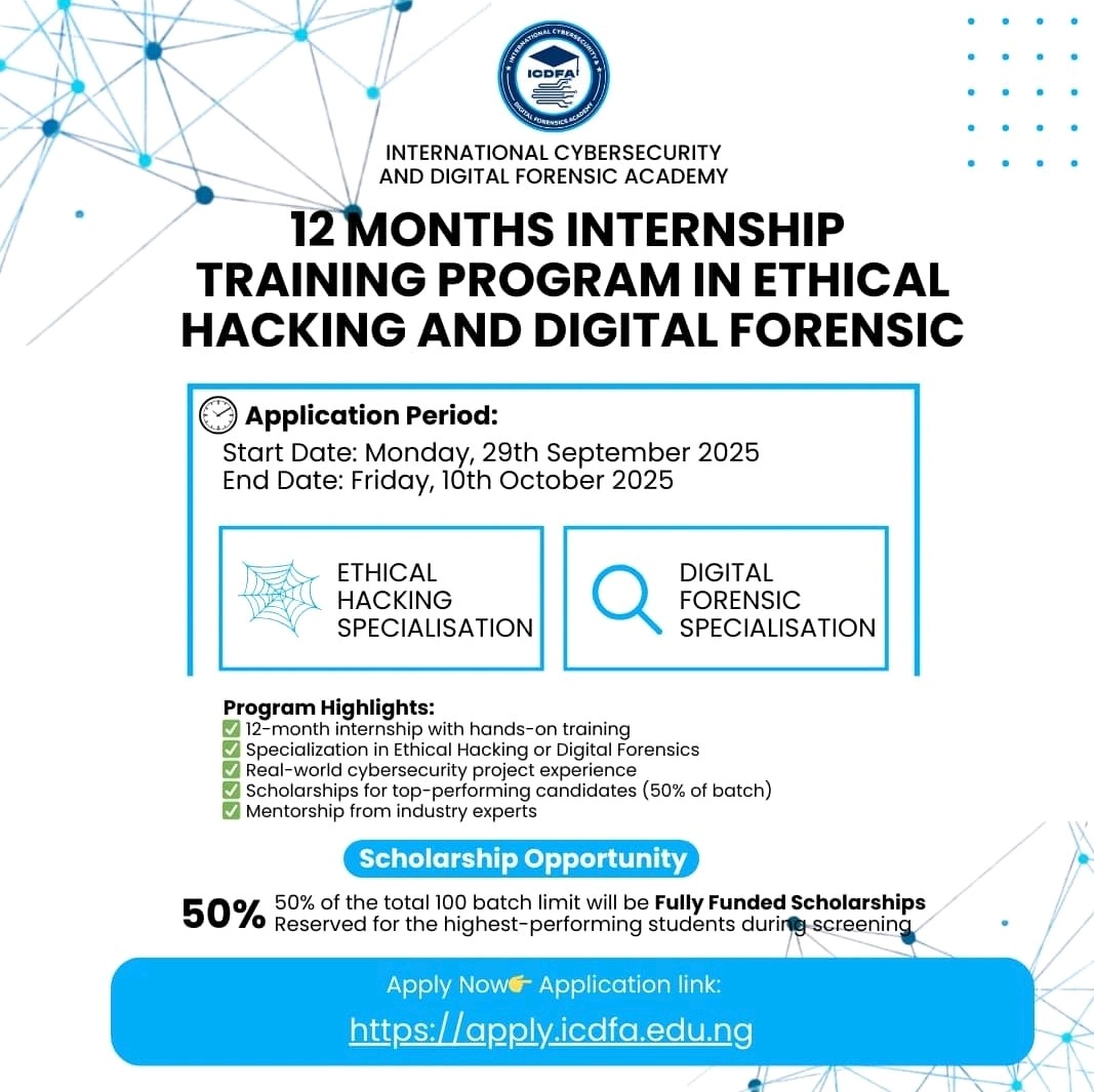 To whom it may concern!

#CyberSecurity #Opportunity