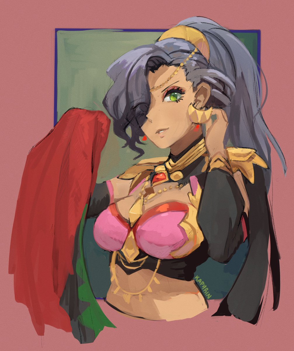 kaphrin's tweet photo. Thinking about Fortune's Weave again, coloured this sketch of Leda https://t.co/71bubJ2lYs
