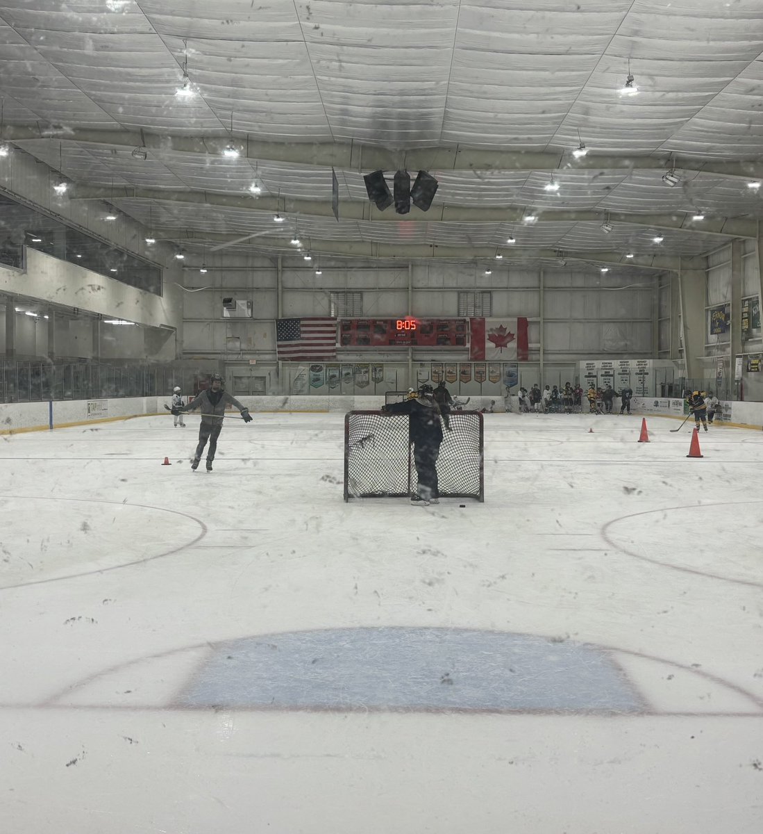 Back at the rink… late night practices and early morning games. I’m tired already lol