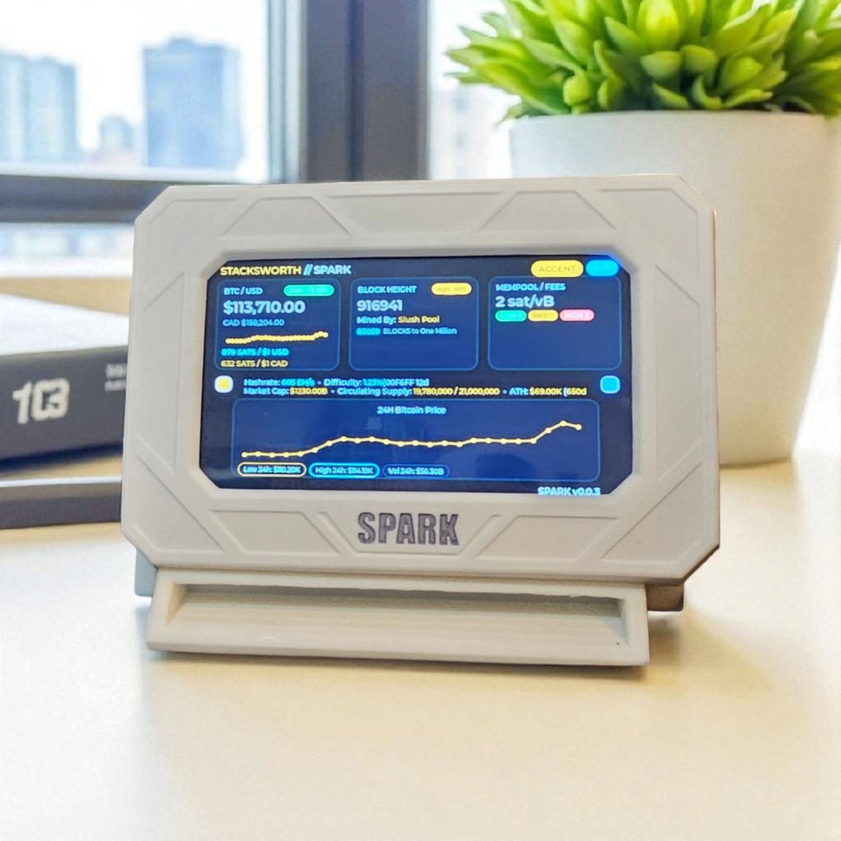 BitcoinManor's tweet photo. 🚀 The StacksWorth Spark is arriving hot and looking great!!
7" touchscreen. Real-time Bitcoin data. Smooth LVGL screens.
We’re opening up early backer spots on our Geyser campaign.
👉 Grab yours while the discount lasts. https://t.co/78rHoJrv22

#StacksWorth #Bitcoin #PreOrder https://t.co/YrLI3wdmSj