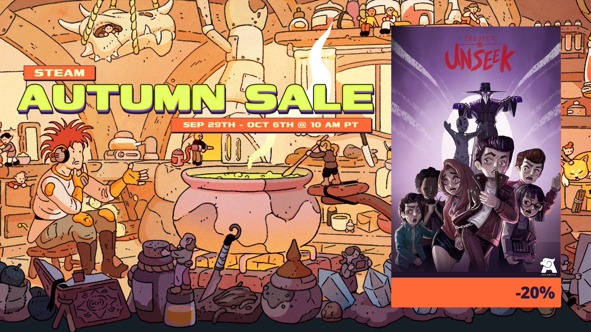 Steam Autumn Sale is HERE! It's your time to purchase and play Project UNSEEK for 20% OFF! bit.ly/unseeksteam

#SteamAutumnsale2025