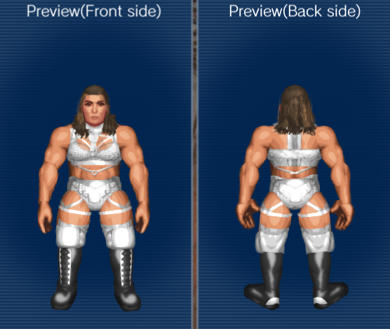 AriOnnaDX's tweet image. I made @therealbozilla from #STARDOM in #FirePro ! !  

#Bozilla
#ファイプロ
#ボジラ