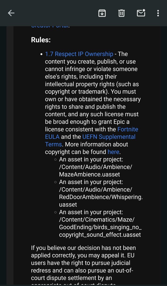zzugix's tweet photo. @FortniteStatus whispering and birds chirping are now copyrighted? Thats a new one https://t.co/8tXwSnlT5K