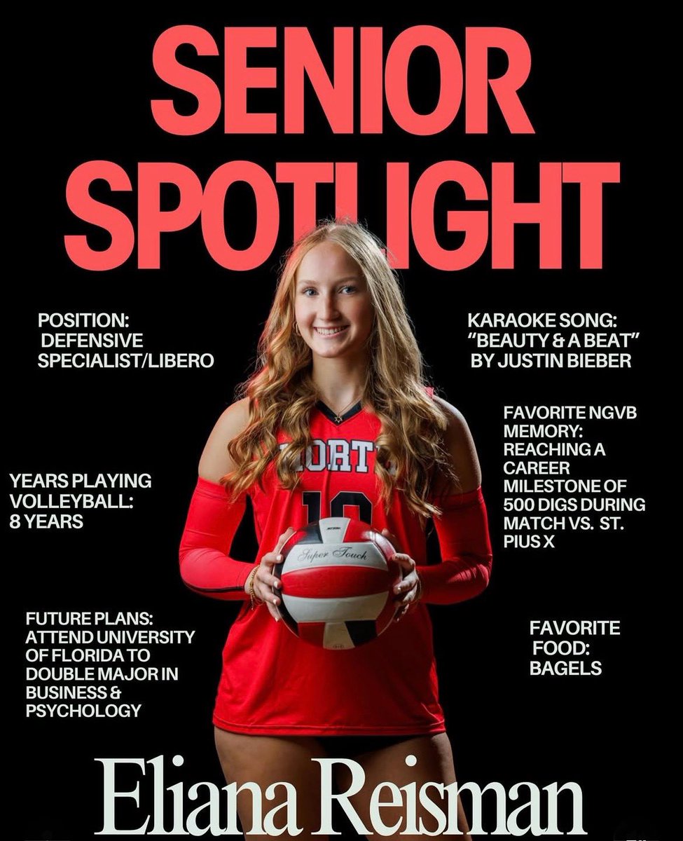 MONDAY SENIOR SPOTLIGHT: Senior DS/L #12 ELIANA REISMAN