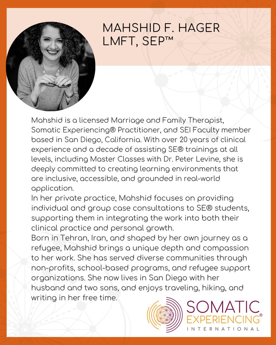 Somatic_Exp_Int's tweet image. Apply to the Somatic Experiencing Training Program: traumahealing.org/ApplyHere
Ready to Register? Follow the Link Here: traumahealing.org/Beg1DanaPointC…
#somaticexperiencing #professionaldevelopment#mentalhealthprofessionals #healingarts #training #community #joy #invest