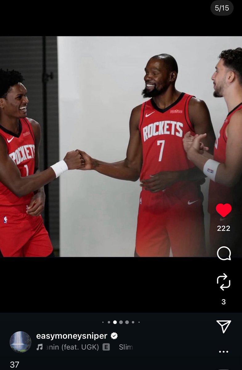 Amen Thompson and Alperen Sengun were featured on Kevin Durants birthday post🔥🔥