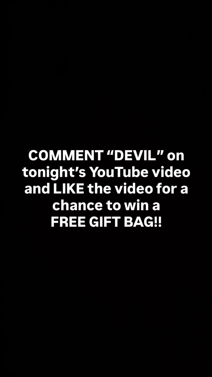 PFilesOfficial's tweet photo. COMMENT “Devil” on tonight’s video and LIKE the video on YouTube for a chance to win a FREE GIFT BAG!!
-
The premiere starts right at 8:00 PM CST… see y’all soon!!! https://t.co/TGU4ZLWlCo
