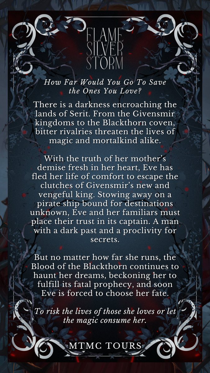 On tour this week: Flame in the Silver Storm by Rocio Carranza!! 🥀🌊🏴‍☠️ Pirates of the Caribbean meets sirens that’ll lure you to the depths in the second installment of The Eternal Curse series.
💫Out now from Queen of Wands Books! rociocarranza.com/links