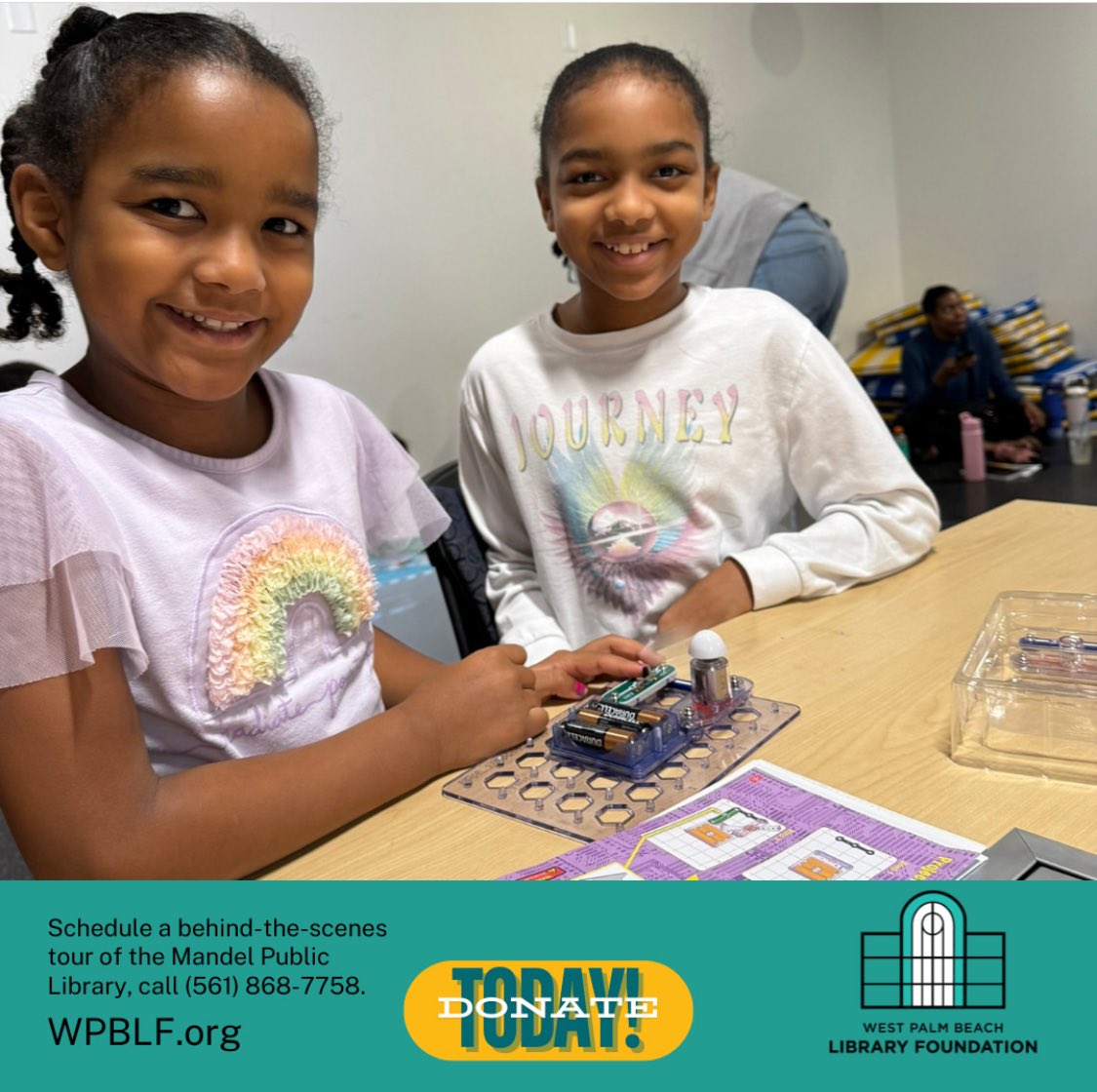 WPBLF's tweet photo. With your help, we can ensure that the @MandelPublicLibrary will never cease becoming a place for children to excel and adults to thrive.⁠
 ⁠
Learn more about the work of the WPB Library Foundation and how you can help at https://t.co/JDduSgBau4.⁠ https://t.co/Sd7vnFr8HB