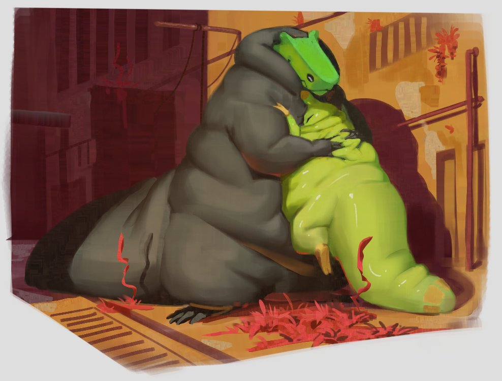 Big hug for big critters! 💚
