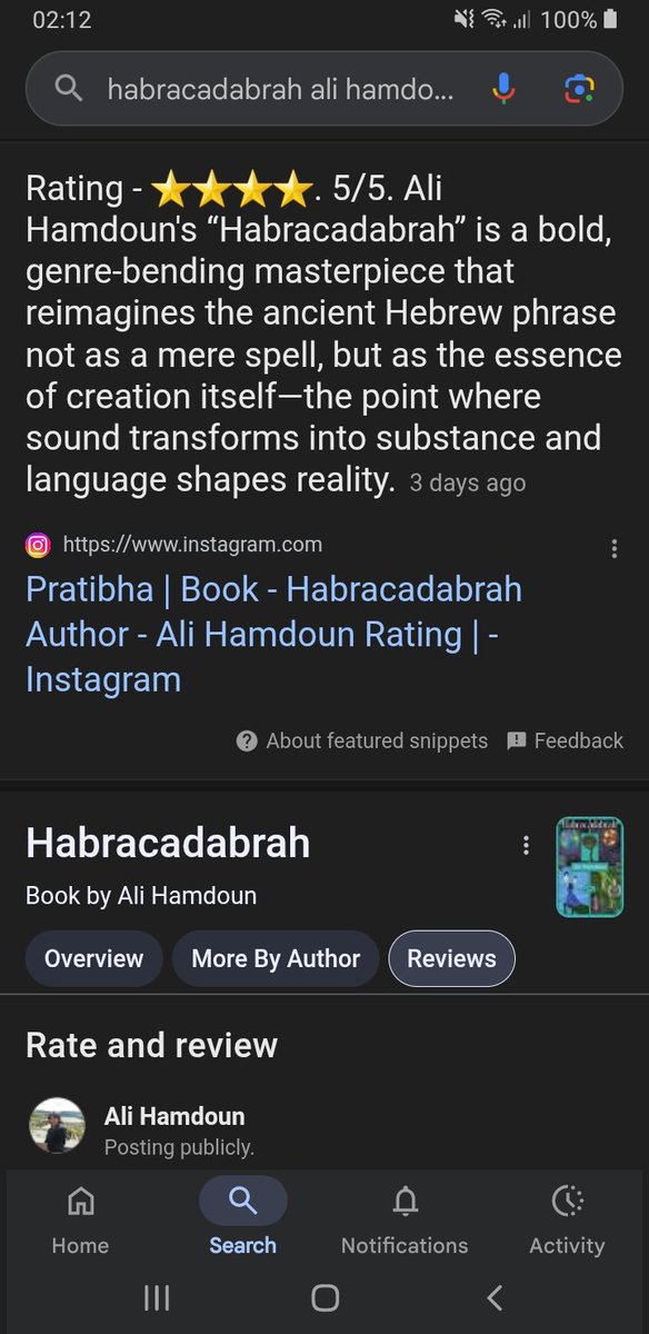 alihamdoun2's tweet photo. @davepperlmutter @X Order Now Habracadabrah! Available Now! Paperback &amp; Ebook! 
And DON’T forget to leave a review! 
https://t.co/NqZ8gRa7lQ…

https://t.co/rXKdHJLQYK… https://t.co/41d8yWJSVD