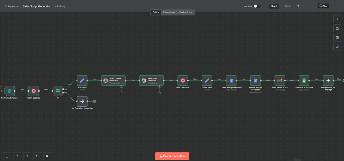 LuxeAutomations's tweet photo. Here's a step by step workflow that auto-generates WINNING phone sales scripts in under 60 seconds using AI created in @n8n_io. 

Watch the full video here:  👉  https://t.co/lYs4c4r7aT

#Sales #SalesScripts #PhoneSales #ColdCalling #SalesTraining #SalesAutomation #SalesStrategy #SalesCoaching #LeadGeneration #SalesLeads #AI  #Automation #AIAutomation #AIWorkflow #n8n #AIForBusiness