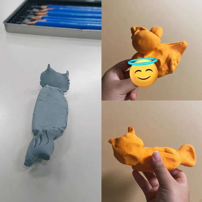 ←普段描いてる絵 作れる立体物→