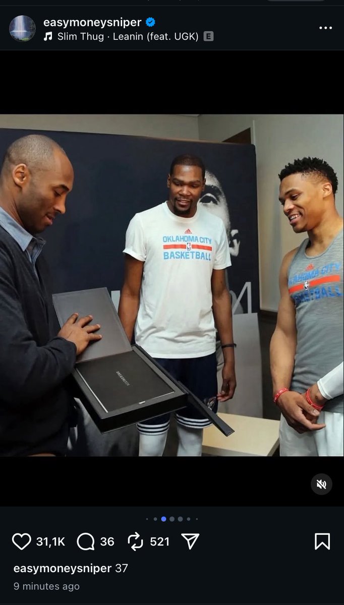 KD showing love to Russ on IG 💯