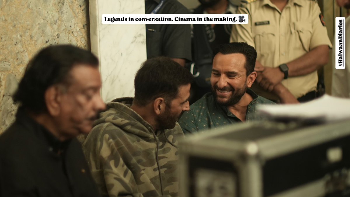 AKFansGroup's tweet image. PIC - #AkshayKumar𓃵 and Saif Ali Khan on the set of #Haiwaan with @priyadarshandir