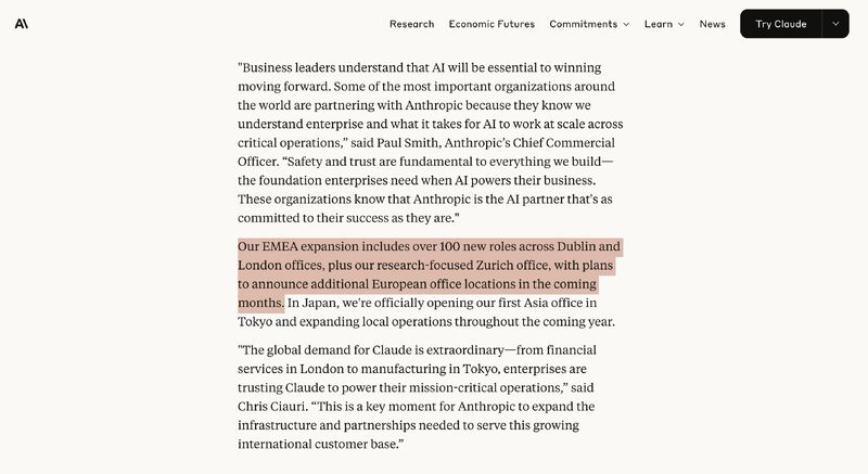 JustAnotherPM's tweet photo. Great News: Anthropic plans to triple it's international workforce. What does this mean for PMs

𝗛𝗶𝗿𝗶𝗻𝗴 𝗣𝗹𝗮𝗻𝘀:
Anthropic plans for 100+ roles across Dublin, London, and Zurich offices

𝗚𝗿𝗼𝘄𝘁𝗵:
• Revenue grew from $1B to $5B just this year
• New initatives (Claude Code) added $500Mn
• Serving over 300,000 customers globally
• Seeing unprecedented global demand from enterprises

𝗪𝗵𝗮𝘁 𝗱𝗼𝗲𝘀 𝘁𝗵𝗶𝘀 𝗺𝗲𝗮𝗻 𝗳𝗼𝗿 𝗣𝗠𝘀
Anthropic alone has 10+ PM openings. With their international hiring plans, this number will go up.

Product management is here to stay,

Product management will not be the same, but it will not die (at least in the near future.)

If you want to be a PM in this world, you need to adapt. You need to change how you think, how you strategise, and how you execute.

In the new world, product management is not going to be about features or solutions or capabilities. It is all about data: what data can you use, what can you predict using the data, how accurate will your predictions be, what do you do if your predictions are wrong.

These are the questions PMs will be required to answer.

If you're not answering these questions already or if you don't know how to answer them. You might already be behind.

I am an AI Product Leader. I write a weekly newsletter showing you what it 𝗿𝗲𝗮𝗹𝗹𝘆 means to do AI product management. Sign up so you don't get left behind. Link in comments.