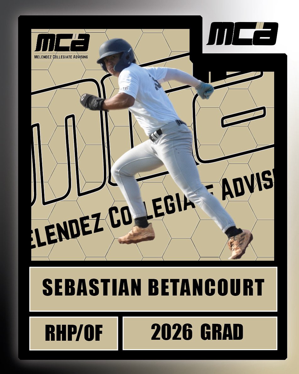 Welcome to MCA, Sebastian Betancourt! ⚾️✨
We’re excited to have Sebastian Betancourt, a talented 2026 outfielder from Christopher Columbus High School, join the MCA family! Sebastian is a dedicated player with a strong bat and a passion for the game — qualities we know will