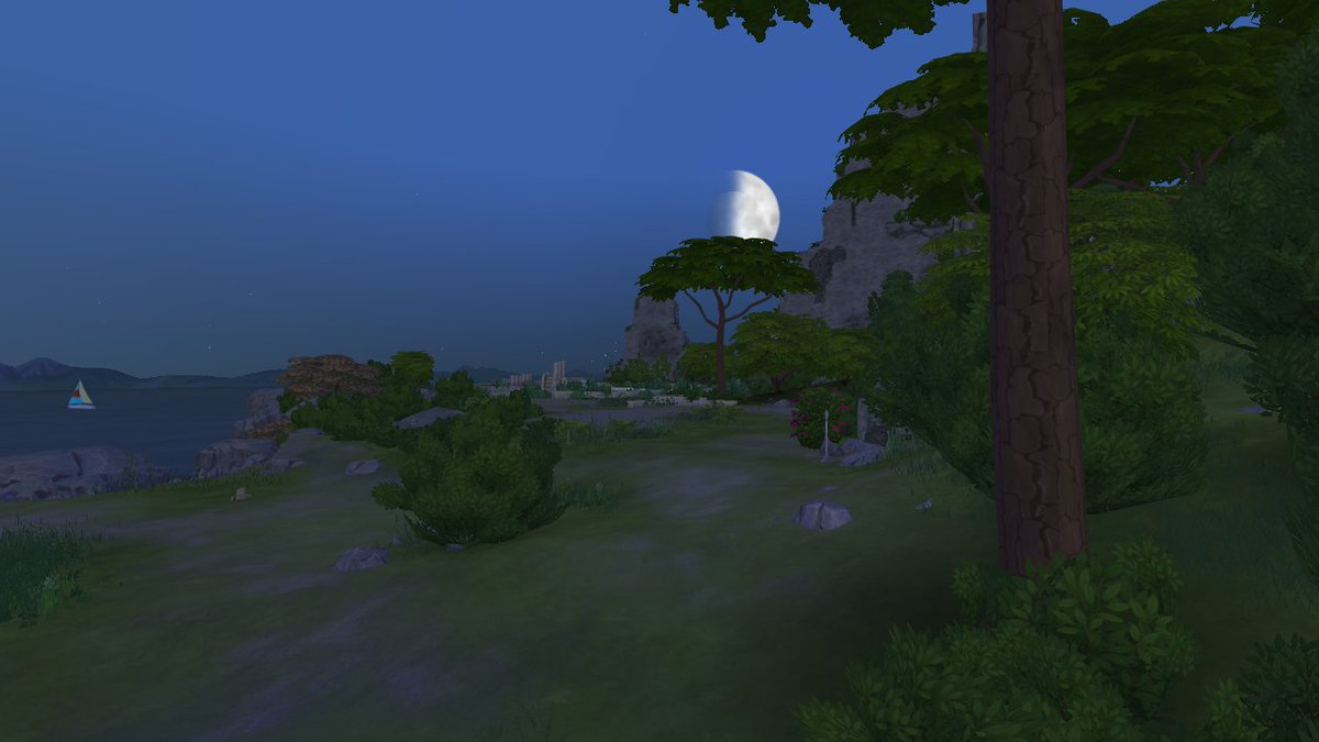 ButterPecanP1e's tweet image. #MeVsTheWorldOfSims4 #AncientRuins  #AncientRuinsOfWindenburg #Moon #Moonlight #Nighttime