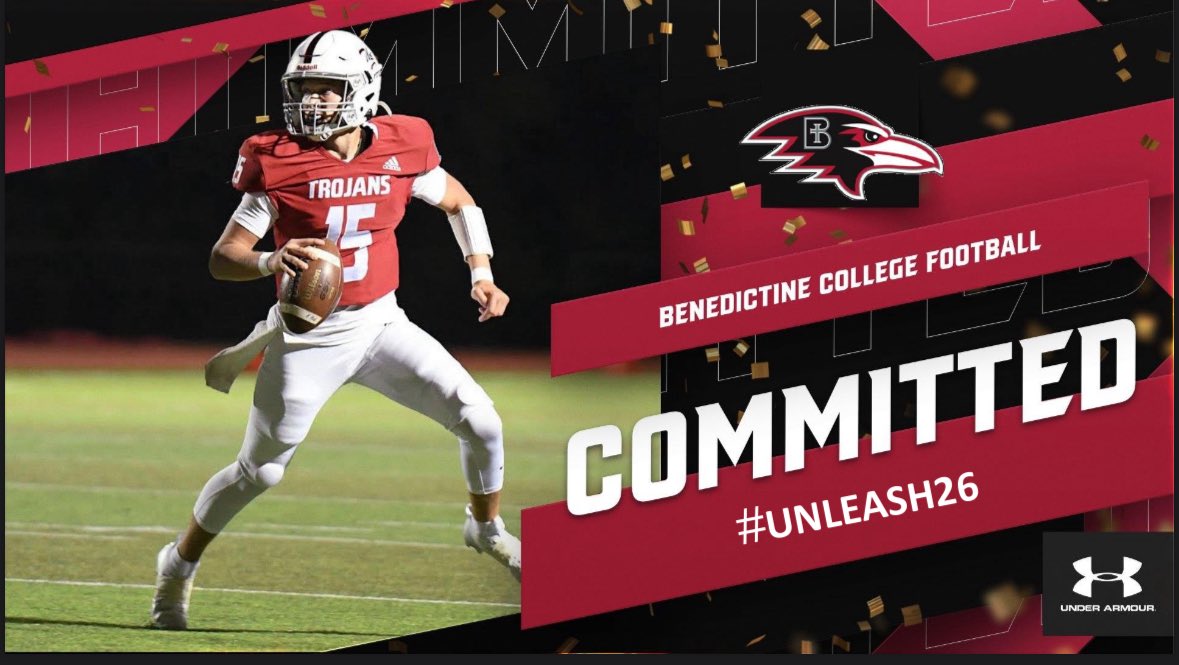 Zane Thomas (@zanethomas_15) on Twitter photo After a great visit, I am beyond blessed to announce my commitment to Benedictine College to be a part of <a href="/RavenFootballBC/">Benedictine Football</a>. AGTG, and thank you to everyone who has helped me on this incredible journey!
<a href="/CoachAndySims/">Coach Sims</a> <a href="/JoelOsborn_BC/">Joel Osborn</a> <a href="/PHTrojansFB/">Park Hill Trojans Football</a> After a great visit, I am beyond blessed to announce my commitment to Benedictine College to be a part of <a href="/RavenFootballBC/">Benedictine Football</a>. AGTG, and thank you to everyone who has helped me on this incredible journey!
<a href="/CoachAndySims/">Coach Sims</a> <a href="/JoelOsborn_BC/">Joel Osborn</a> <a href="/PHTrojansFB/">Park Hill Trojans Football</a>