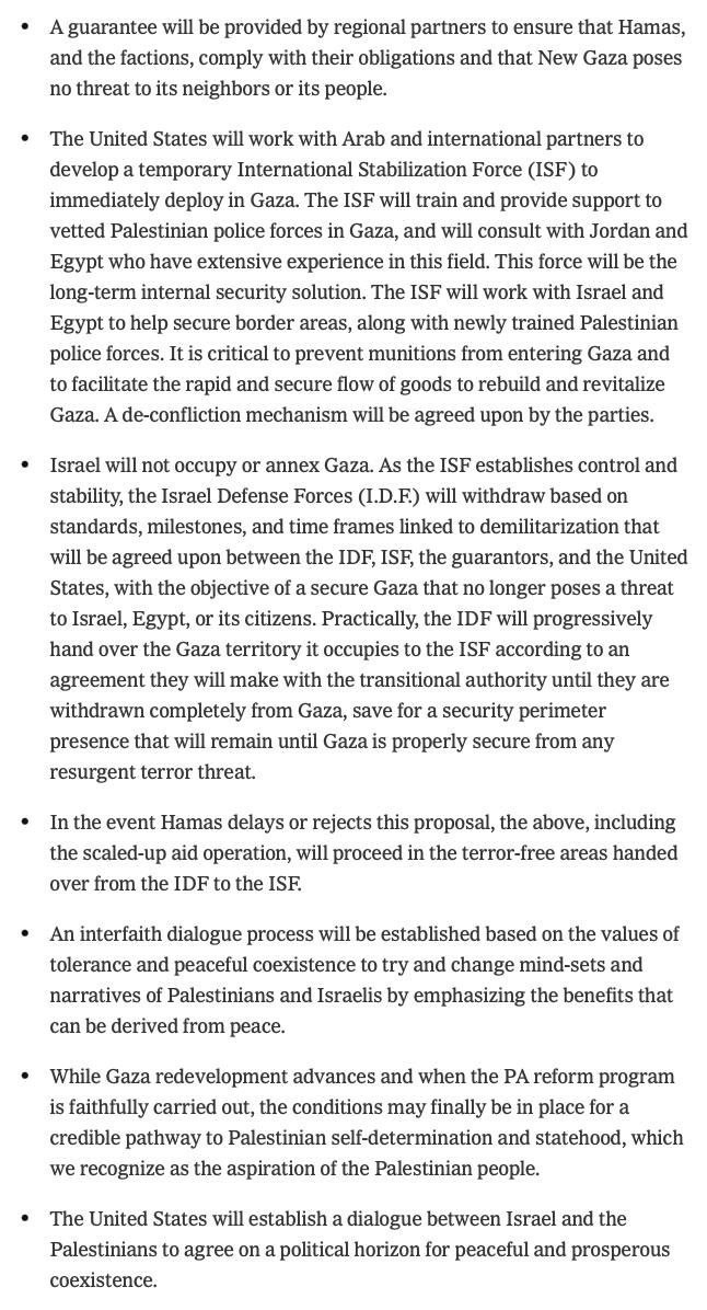 TERKINI 

WHITE HOUSE MENGELUARKAN 21 RANCANGAN KEAMANAN GAZA 

PM Israel, Benjamin Netanyahu dilaporkan bersetuju dengan 21 Rancangan Keamanan Gaza dibawa Presiden US, Donald Trump 

Antara yang utama dari rancangan itu

Pertempuran berhenti serta merta dan tawanan Israel di