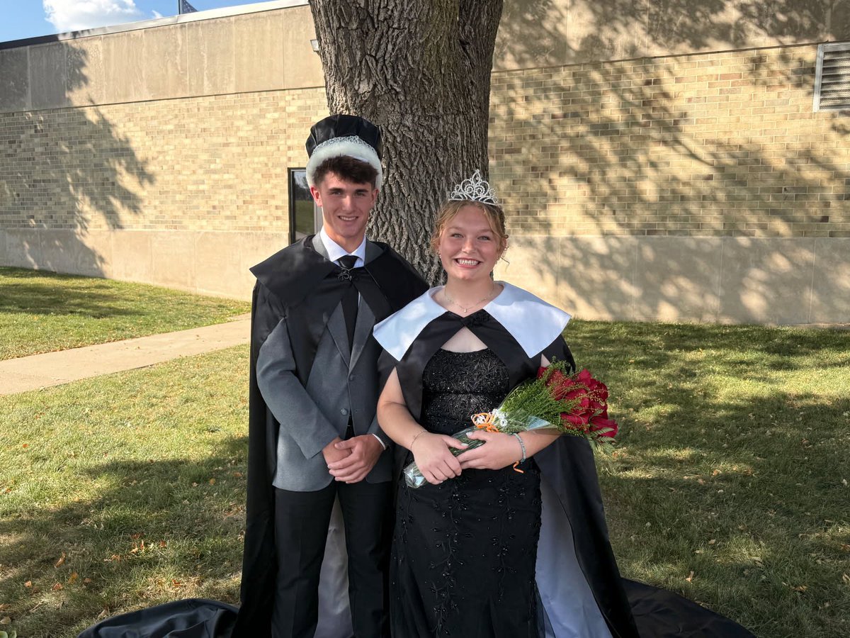 CONGRATS to EHS hoco queen Ziva Shultz and king Cal Jepsen. Great leaders in the classroom and in athletics.